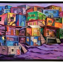 Favela II - Mixed media on canvas - 30x40 - Miami 2016